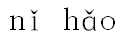 nǐ hǎo
